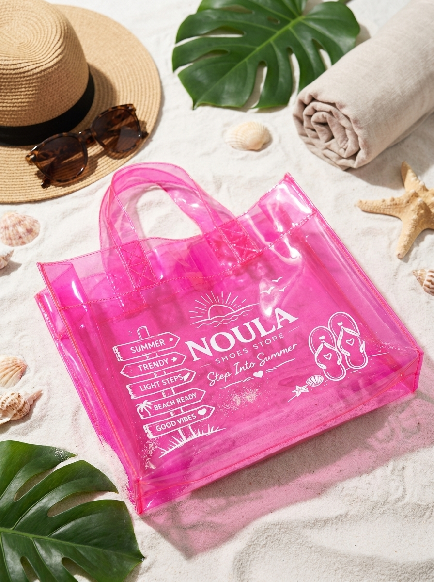 Noula Beach Bag - fushia