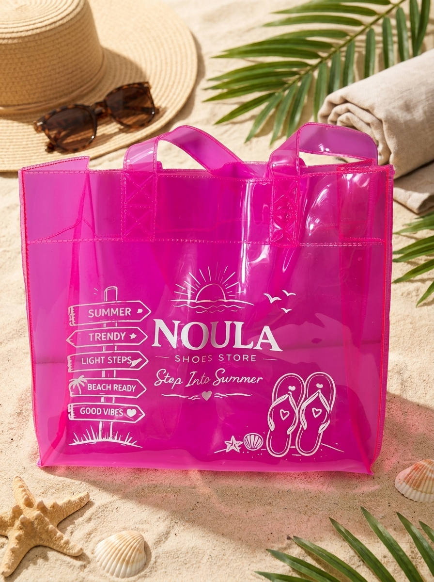 Noula Beach Bag - fushia