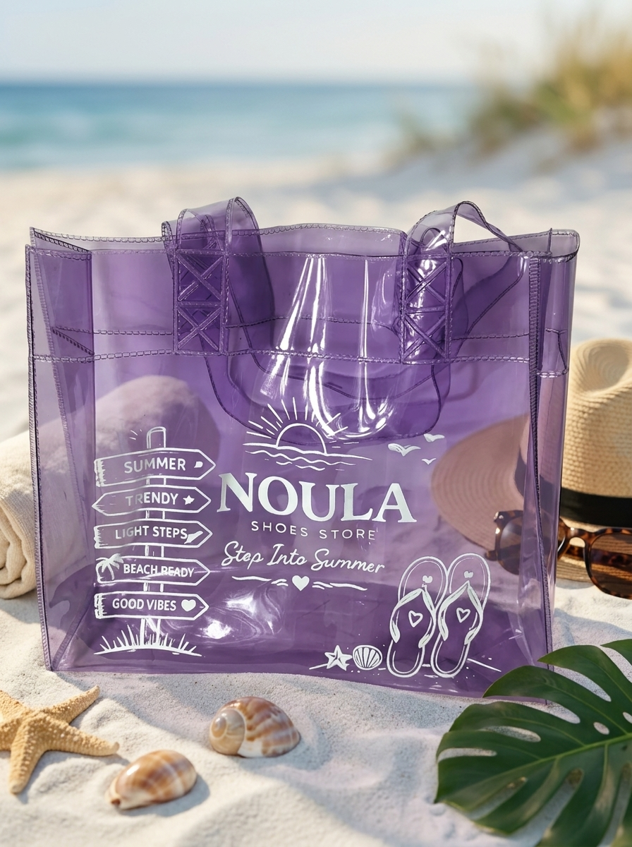 Noula Beach Bag - purple