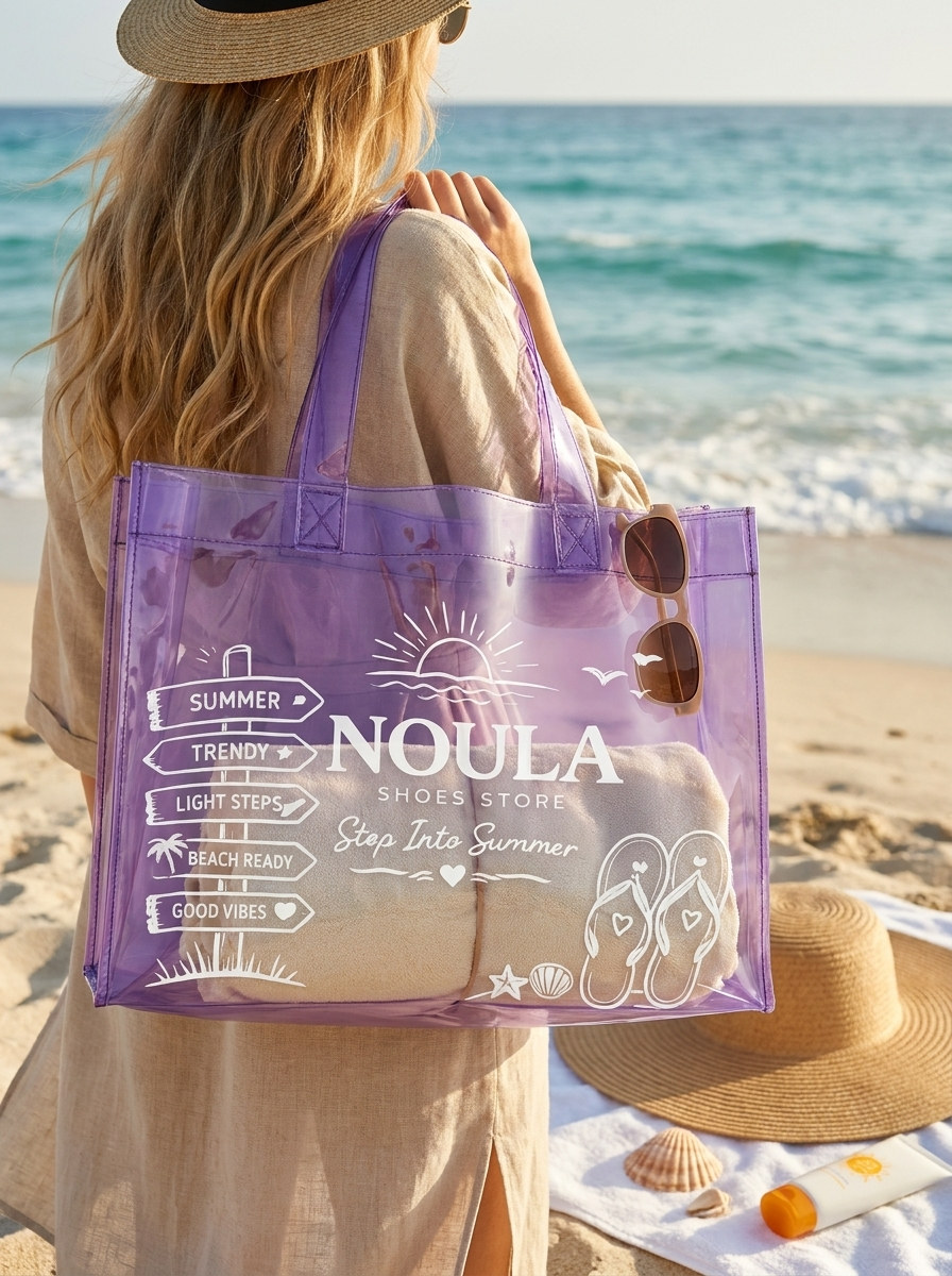 Noula Beach Bag - purple