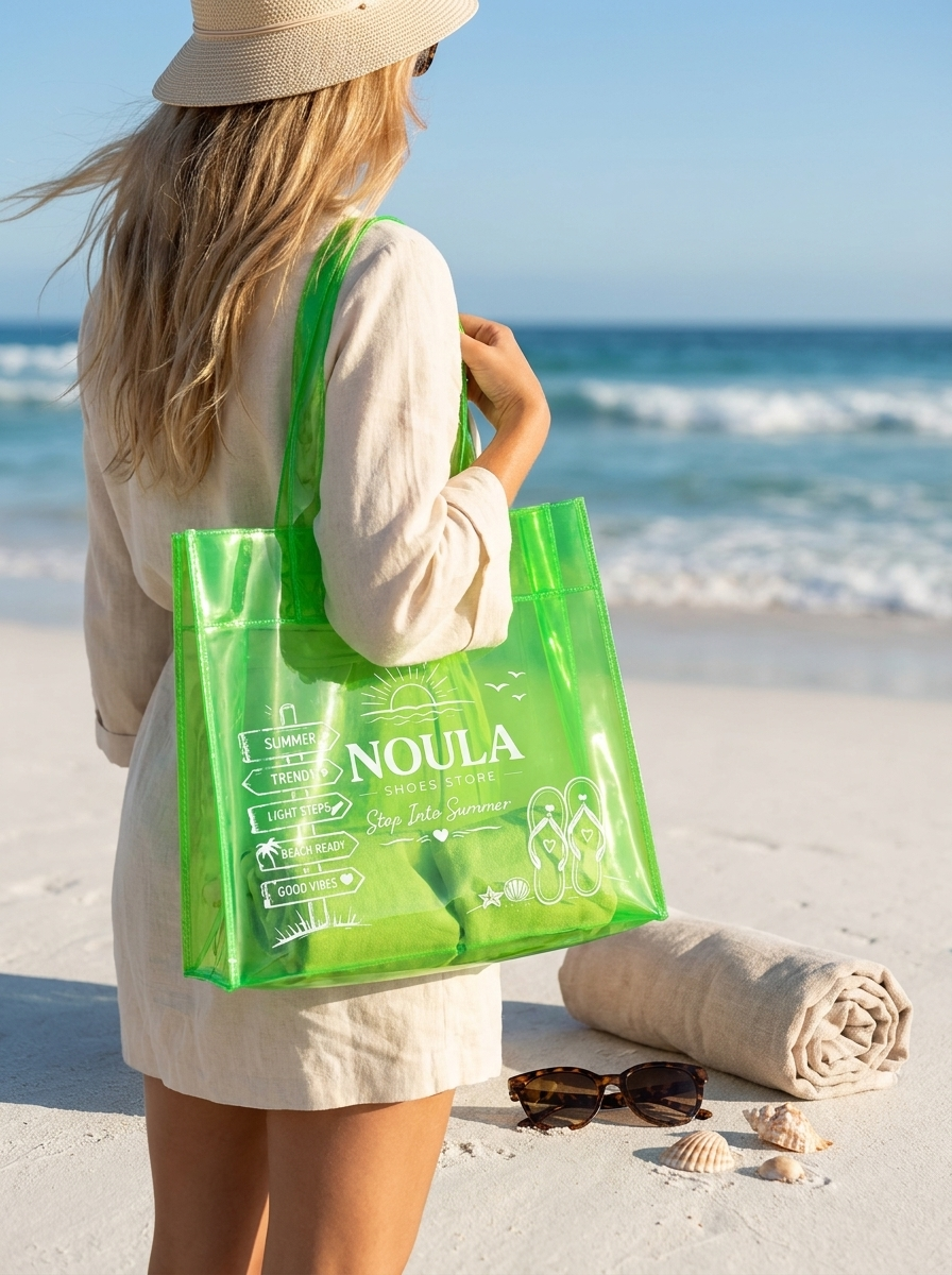 Noula Beach Bag - green