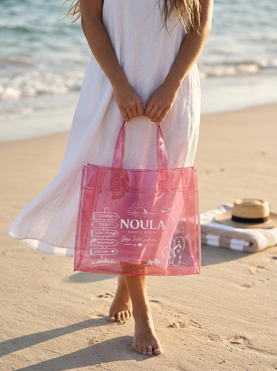 Noula Beach Bag  - pink