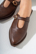 Load image into Gallery viewer, The Minimalist Buckle Mules-BROWN
