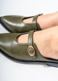 Load image into Gallery viewer, The Minimalist Buckle Mules-OLIVE
