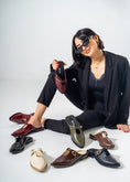 Load image into Gallery viewer, The Minimalist Buckle Mules-BLACK
