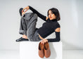 Load image into Gallery viewer, Embossed Croc-Effect Comfort Clogs-CAMEL

