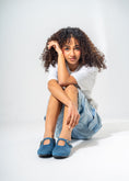 Load image into Gallery viewer, Chic Faux-Suede Flat-BABY BLUE
