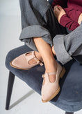 Load image into Gallery viewer, The Essential T-Bar Flats-PINK
