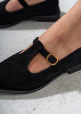 Load image into Gallery viewer, The Essential T-Bar Flats-BLACK
