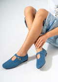 Load image into Gallery viewer, Chic Faux-Suede Flat-BABY BLUE
