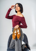 Load image into Gallery viewer, The Essential T-Bar Flats-CAMEL
