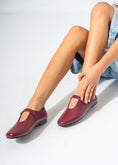 Load image into Gallery viewer, Minimalist Mary Jane Flats-MAROON
