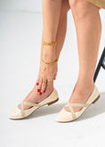 Load image into Gallery viewer, Bella Criss-Cross Flats-BEIGE

