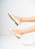 Load image into Gallery viewer, Bella Criss-Cross Flats-BEIGE

