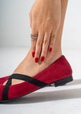 Load image into Gallery viewer, VelvetCriss Suede Flats-RED
