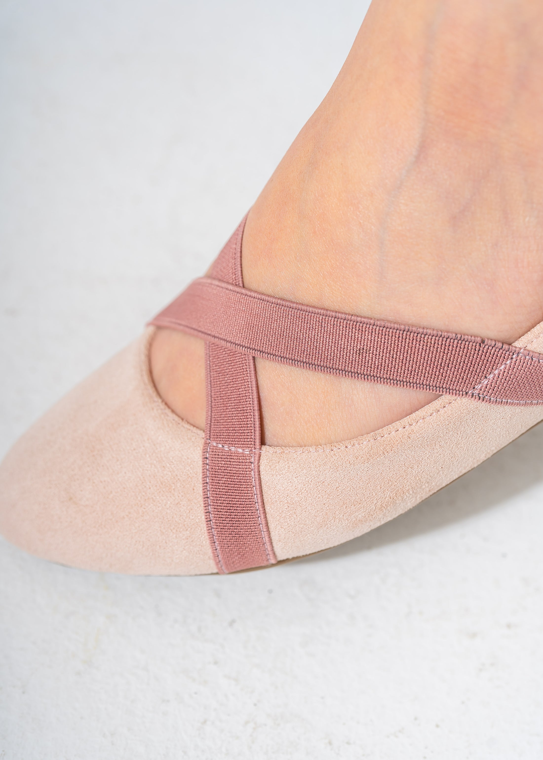 VelvetCriss Suede Flats-PINK