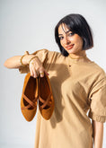 Load image into Gallery viewer, VelvetCriss Suede Flats-CAMEL

