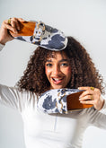 Load image into Gallery viewer, Cow-Print Fuzzy Clog Mules-WHITE
