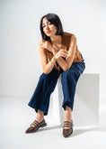 Load image into Gallery viewer, Patent Multi-Strap Buckle Flats-BROWN

