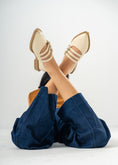 Load image into Gallery viewer, Patent Multi-Strap Buckle Flats-BEIGE

