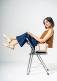 Load image into Gallery viewer, Patent Multi-Strap Buckle Flats-BEIGE
