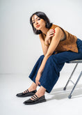 Load image into Gallery viewer, Patent Multi-Strap Buckle Flats-BLACK
