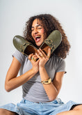 Load image into Gallery viewer, Classic Ring-Detail Clogs-OLIVE
