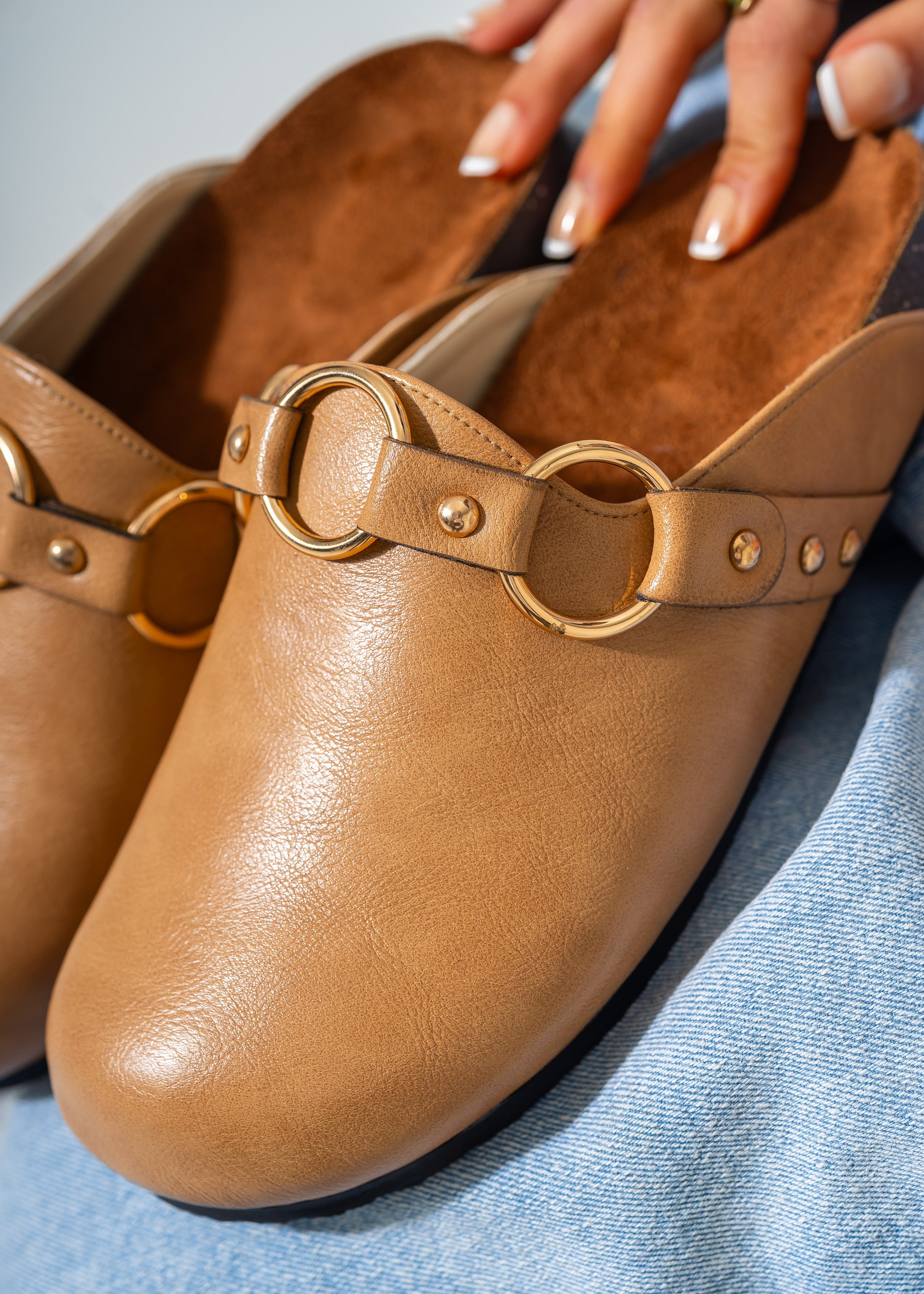Classic Ring-Detail Clogs-CAFFE