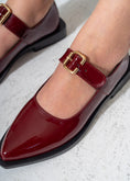 Load image into Gallery viewer, The Edge Point Mary Janes-MAROON
