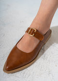 Load image into Gallery viewer, The Sculpted Mary Jane Flats-CAMEL

