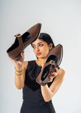 Load image into Gallery viewer, The Sculpted Mary Jane Flats-BROWN
