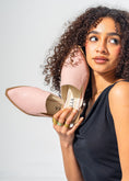 Load image into Gallery viewer, Architectural Cut-Out Pointed Toe Mules-PINK
