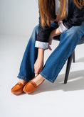 Load image into Gallery viewer, Elevated Wedge Loafer -camel
