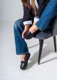 Load image into Gallery viewer, Elevated Wedge Loafer -black
