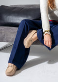 Load image into Gallery viewer, Elevated Wedge Loafer -beige
