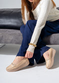 Load image into Gallery viewer, Elevated Wedge Loafer -beige
