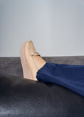 Load image into Gallery viewer, Elevated Wedge Loafer -beige
