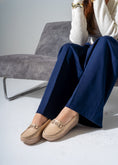 Load image into Gallery viewer, Elevated Wedge Loafer -beige

