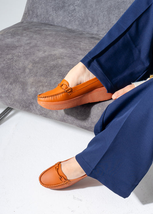 Elevated Comfort Flats -camel