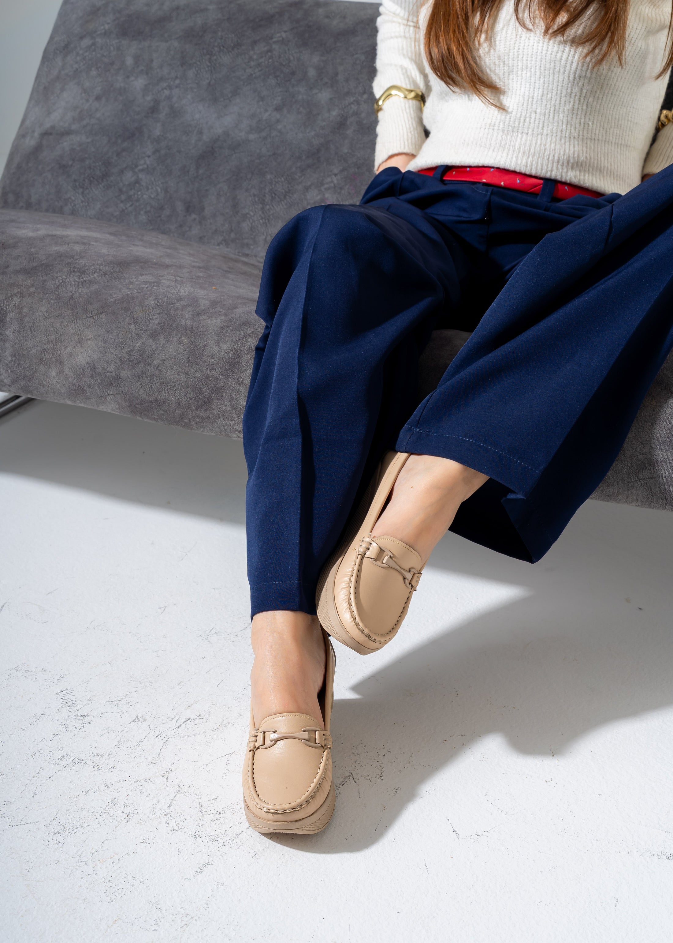 Elevated Comfort Flats -beige