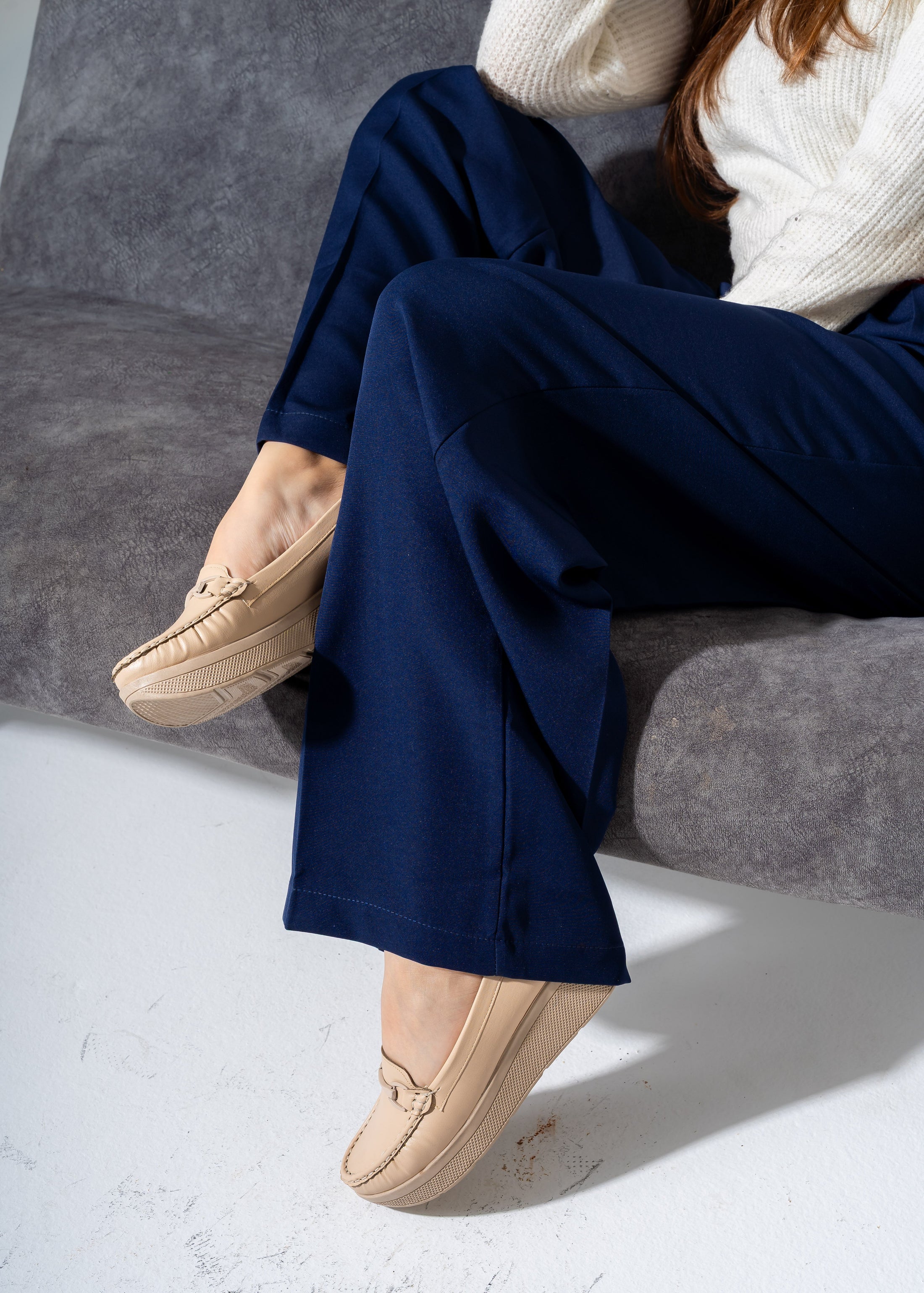 Elevated Comfort Flats -beige