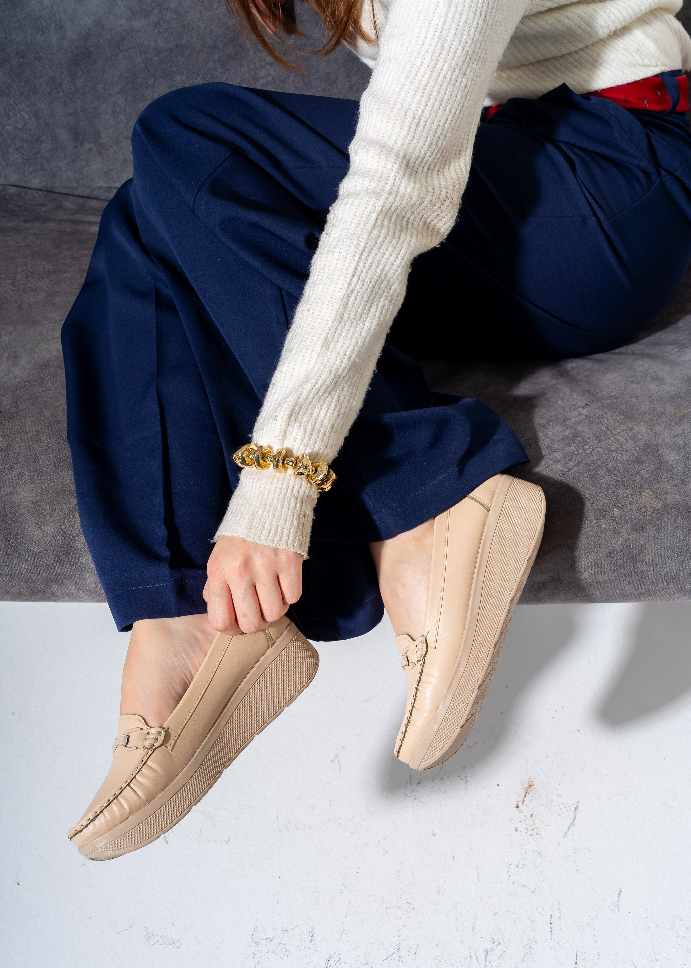 Elevated Comfort Flats -beige