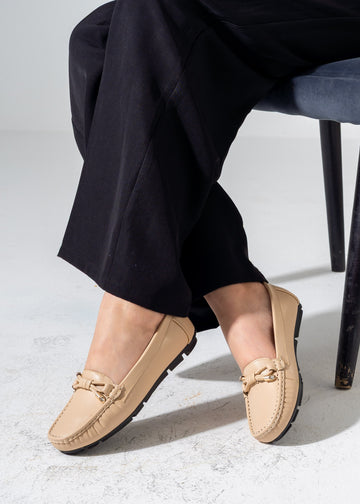 Bow Detail Flats -beige