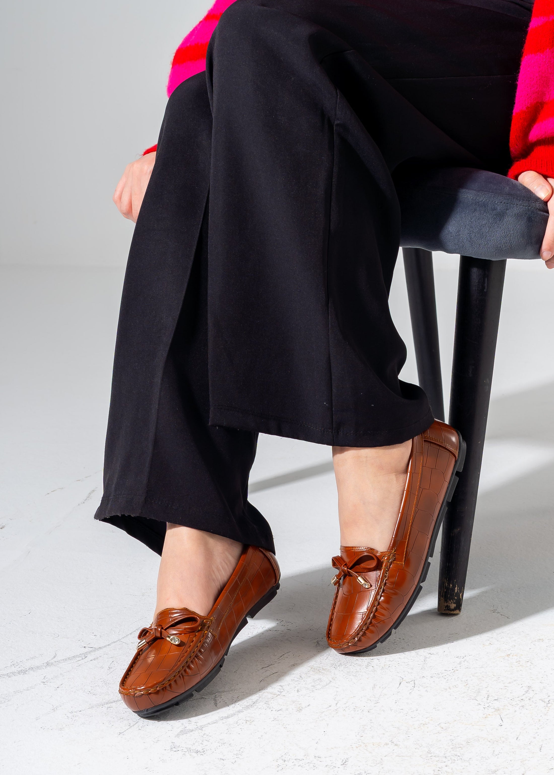 Textured Slip-Ons -camel