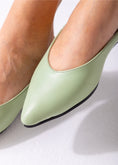 Load image into Gallery viewer, Toe Slip-On Flat-mint green
