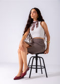Load image into Gallery viewer, Toe Slip-On Flat-marron
