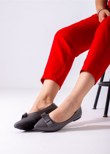 The Ballerina Bow Flat-gary