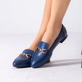 Load image into Gallery viewer, Ornamental Strap Flat-dark blue
