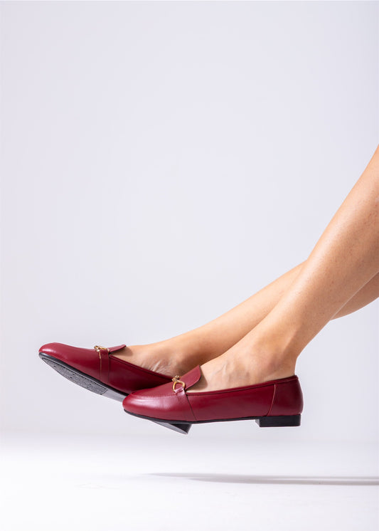 Ornamental Strap Flat-marron