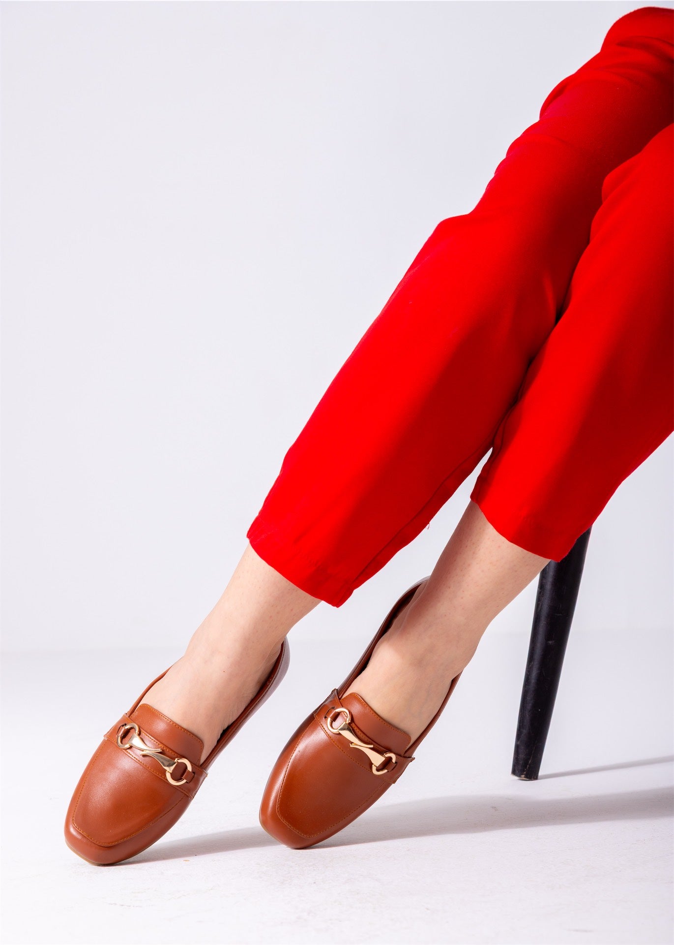 Classic Buckle Flats-camel